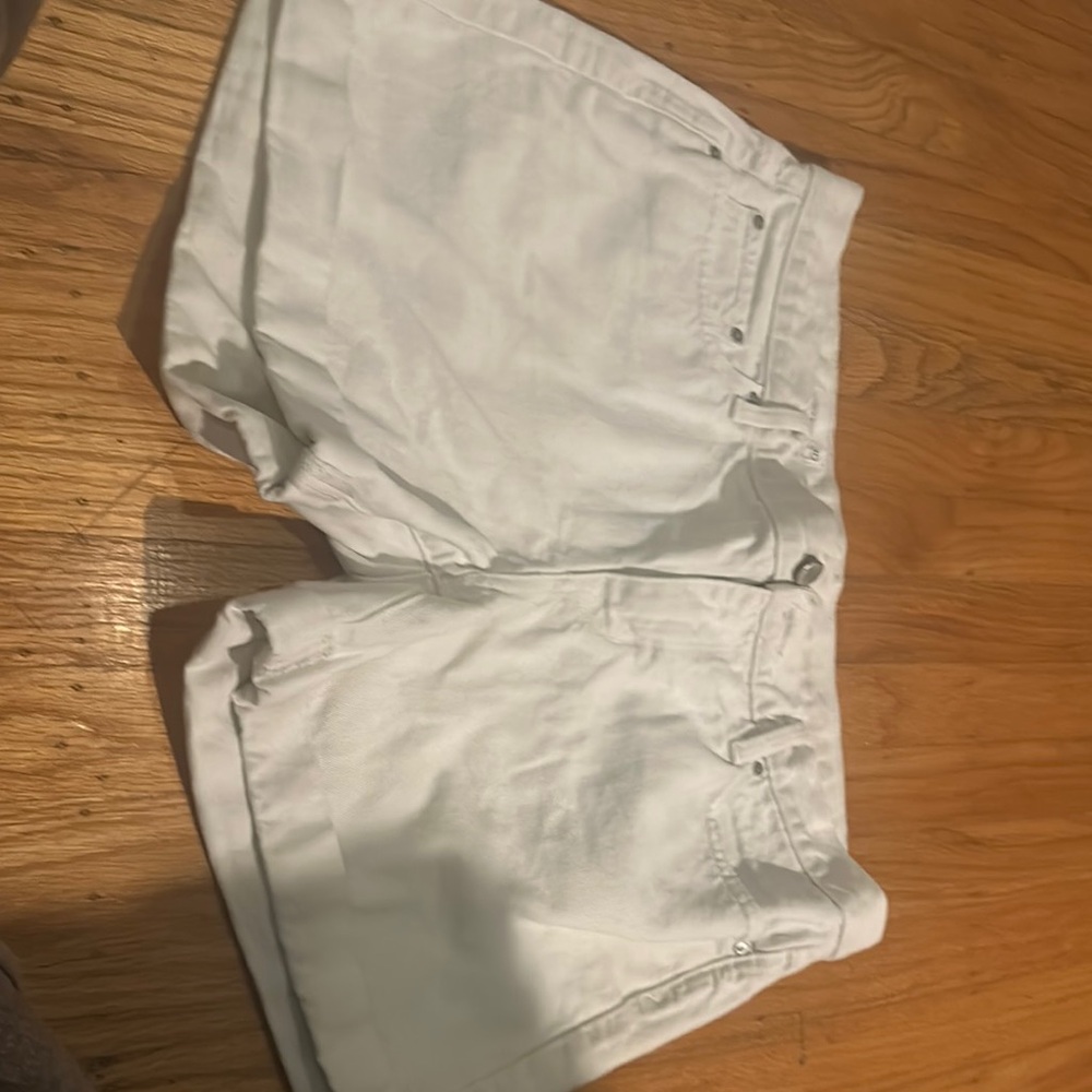 GAP White Jean Shorts Relaxed Fit Casual